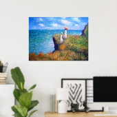 Claude Monet: Cliff Walk in Pourville Poster (Heimbüro)