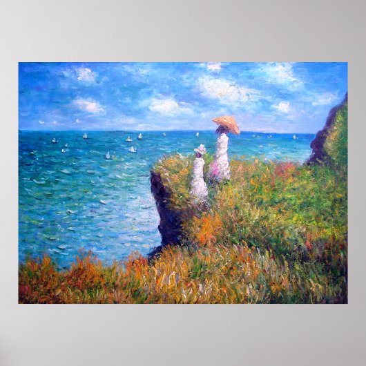 Claude Monet: Cliff Walk in Pourville Poster (Vorne)