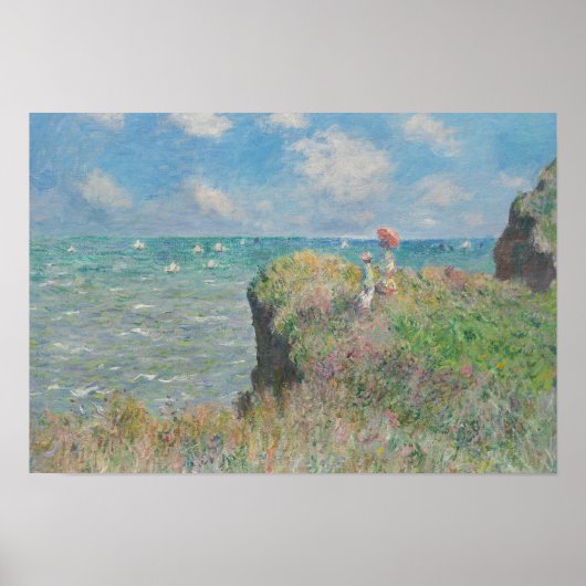 Claude Monet - Cliff Walk in Pourville Poster (Vorne)
