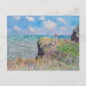 Claude Monet - Cliff Walk in Pourville Postkarte (Vorderseite)
