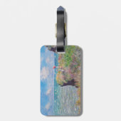 Claude Monet - Cliff Walk in Pourville - QR-Code Gepäckanhänger (Rückseite vertikal)