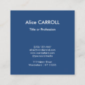 Claude Monet - Cliff Walk in Pourville - QR-Code Quadratische Visitenkarte (Rückseite)