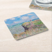 Claude Monet - Cliff Walk in Pourville Rechteckiger Pappuntersetzer (angewinkelt)