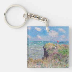 Claude Monet - Cliff Walk in Pourville Schlüsselanhänger