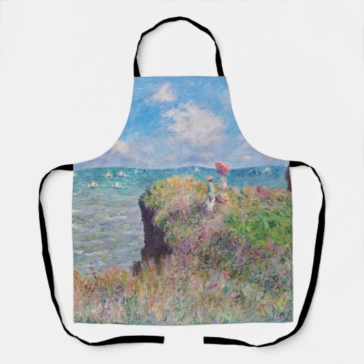 Claude Monet - Cliff Walk in Pourville Schürze (Vorderseite)