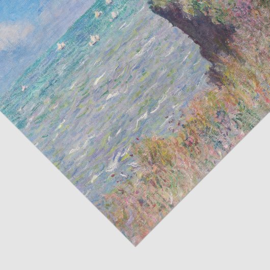 Claude Monet - Cliff Walk in Pourville Seidenpapier (Ausschnitt)