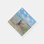 Claude Monet - Cliff Walk in Pourville Serviette (Ecke)