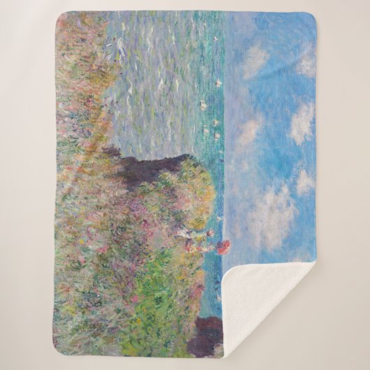 Claude Monet - Cliff Walk in Pourville Sherpadecke (Vorderseite)