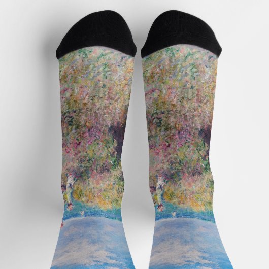 Claude Monet - Cliff Walk in Pourville Socken (Oben)