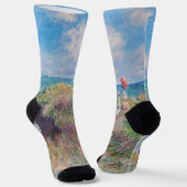 Claude Monet - Cliff Walk in Pourville Socken (Gewinkelt)