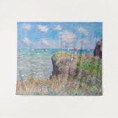 Claude Monet - Cliff Walk in Pourville Wandteppich (Vorderseite (Horizontal))