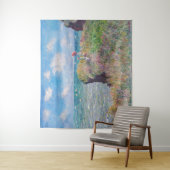 Claude Monet - Cliff Walk in Pourville Wandteppich (Beispiel)