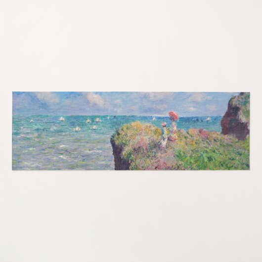 Claude Monet - Cliff Walk in Pourville Yogamatte (Vorderseite (Horizontal))