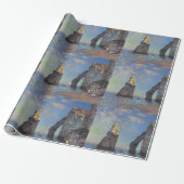 Claude Monet Cliffs von Etretat Impressionist Pain Geschenkpapier (Ungerollt)