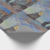Claude Monet Cliffs von Etretat Impressionist Pain Geschenkpapier (Ecke)