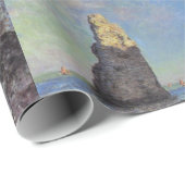 Claude Monet Cliffs von Etretat Impressionist Pain Geschenkpapier (Rolleneckpunkt)