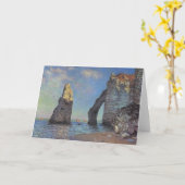 Claude Monet Cliffs von Etretat Impressionist Pain Karte (Gelbe Blume)