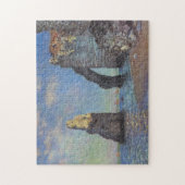 Claude Monet Cliffs von Etretat Impressionist Pain Puzzle (Vertikal)