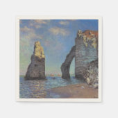 Claude Monet Cliffs von Etretat Impressionist Pain Serviette (Vorderseite)