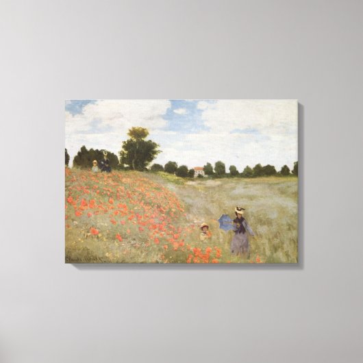 Claude Monet – Coquelicots – La promenade – 1873 Leinwanddruck (Vorderseite)