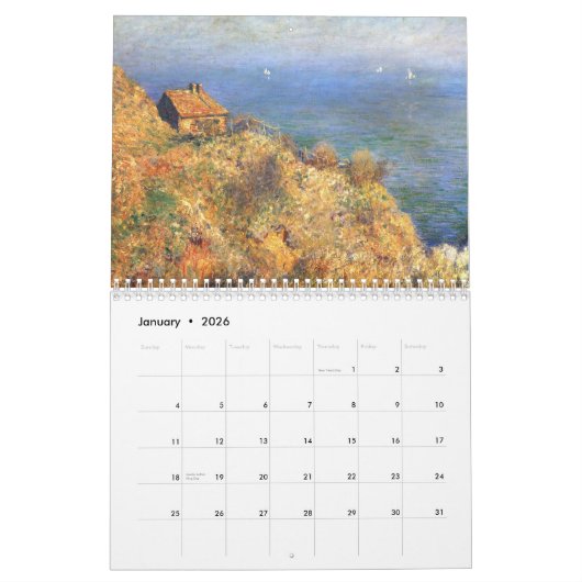 Claude Monet Custom Year Calendar Kalender (Jan 2026)