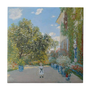 Claude Monet - Das Artists House in Argenteuil Fliese
