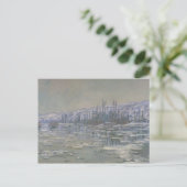 Claude Monet - Das Aufbrechen des Eises Postkarte (Stehend Vorderseite)