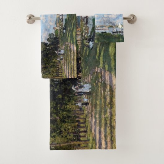 Claude Monet - Das Becken in Argentinien Badhandtuch Set (Insitu)
