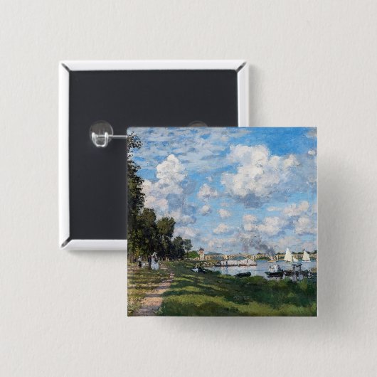 Claude Monet - Das Becken in Argentinien Button (Vorne & Hinten)