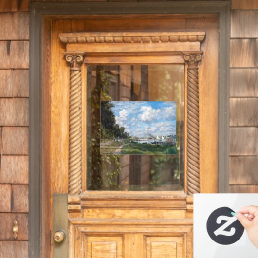 Claude Monet - Das Becken in Argentinien Fensteraufkleber (Haustür)