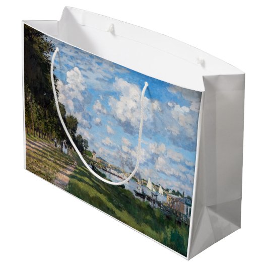 Claude Monet - Das Becken in Argentinien Große Geschenktüte (Rückseite Schrägansicht)