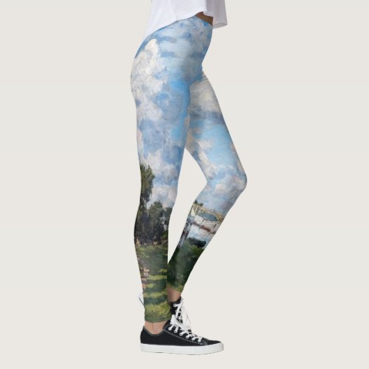 Claude Monet - Das Becken in Argentinien Leggings (Rechts)