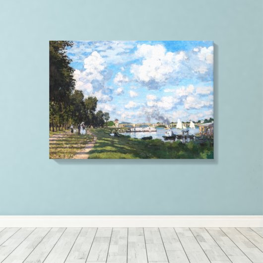 Claude Monet - Das Becken in Argentinien Leinwanddruck (Insitu (Holzboden))