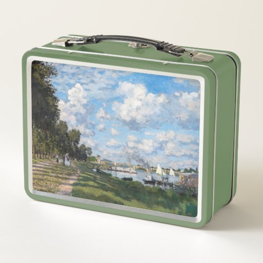 Claude Monet - Das Becken in Argentinien Metall Brotdose (Rückseite)