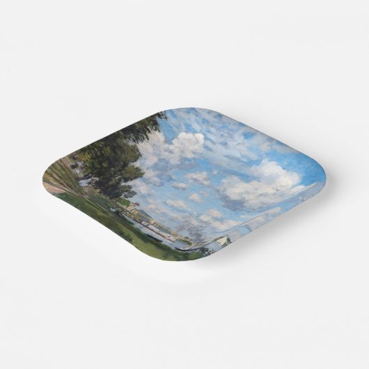 Claude Monet - Das Becken in Argentinien Pappteller (Gewinkelt)