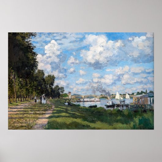 Claude Monet - Das Becken in Argentinien Poster (Vorne)