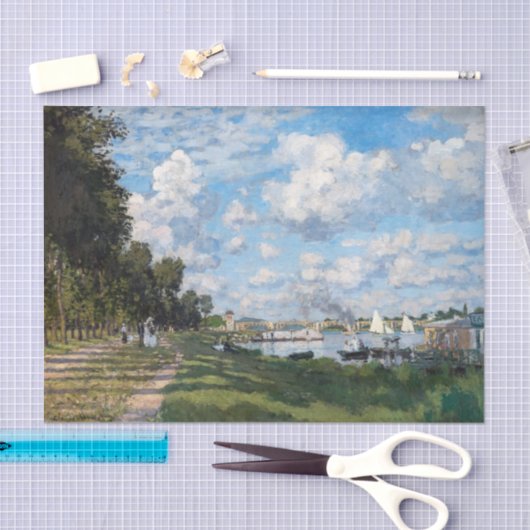 Claude Monet - Das Becken in Argentinien Seidenpapier (Handwerk)