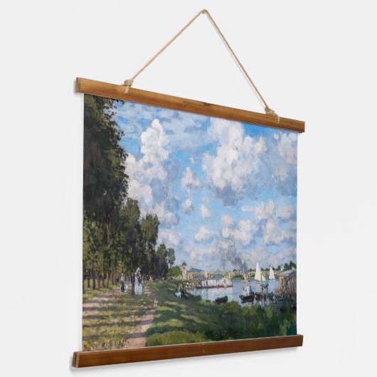 Claude Monet - Das Becken in Argentinien Wandteppich Mit Holzrahmen (Gewinkelt)