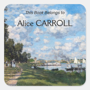 Claude Monet - Das Becken von Argenteuil Quadratischer Aufkleber
