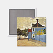 Claude Monet - Das blaue Haus in Zaandam, Magnet (Vorderseite/Rückseite)