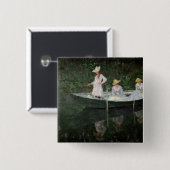 Claude Monet | das Boot bei Giverny, c.1887 Button (Vorne & Hinten)