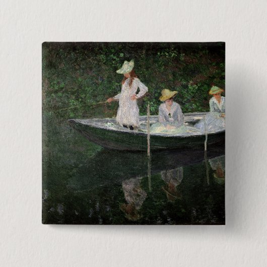 Claude Monet | das Boot bei Giverny, c.1887 Button (Vorderseite)