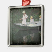 Claude Monet | das Boot bei Giverny, c.1887 Ornament Aus Metall (Links)