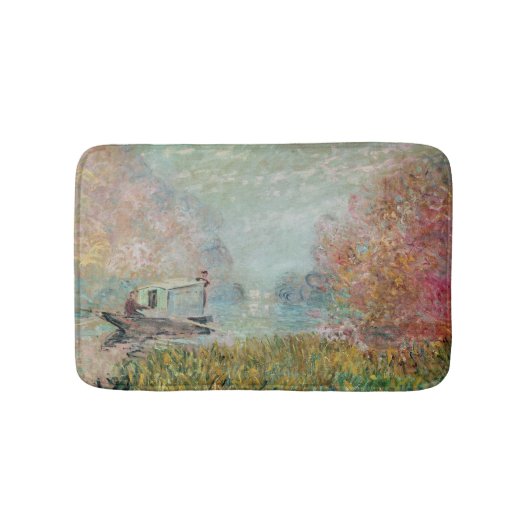 Claude Monet | das Boots-Studio auf der Seine, Badematte (Vorderseite)