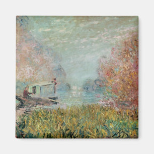 Claude Monet   das Boots-Studio auf der Seine, Magnet