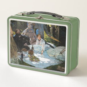 Claude Monet - Das Frühstück im Freien, rechtes Pa Metall Brotdose