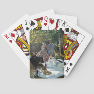 Claude Monet - Das Frühstück im Freien, rechtes Pa Spielkarten