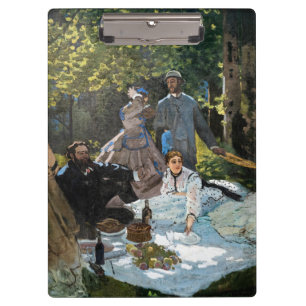 Claude Monet - Das Frühstück im Grünen, rechtes Pa Klemmbrett