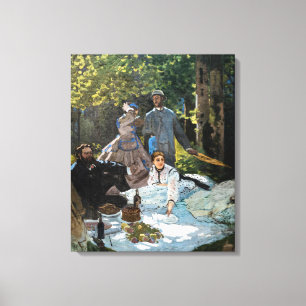 Claude Monet - Das Frühstück im Grünen, rechtes Pa Leinwanddruck