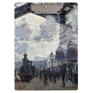 CLAUDE MONET - das Gare St.-Lazare 1877 Klemmbrett